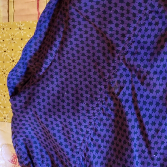 Halogen Purple Checked Blouse L - Picture 7 of 7